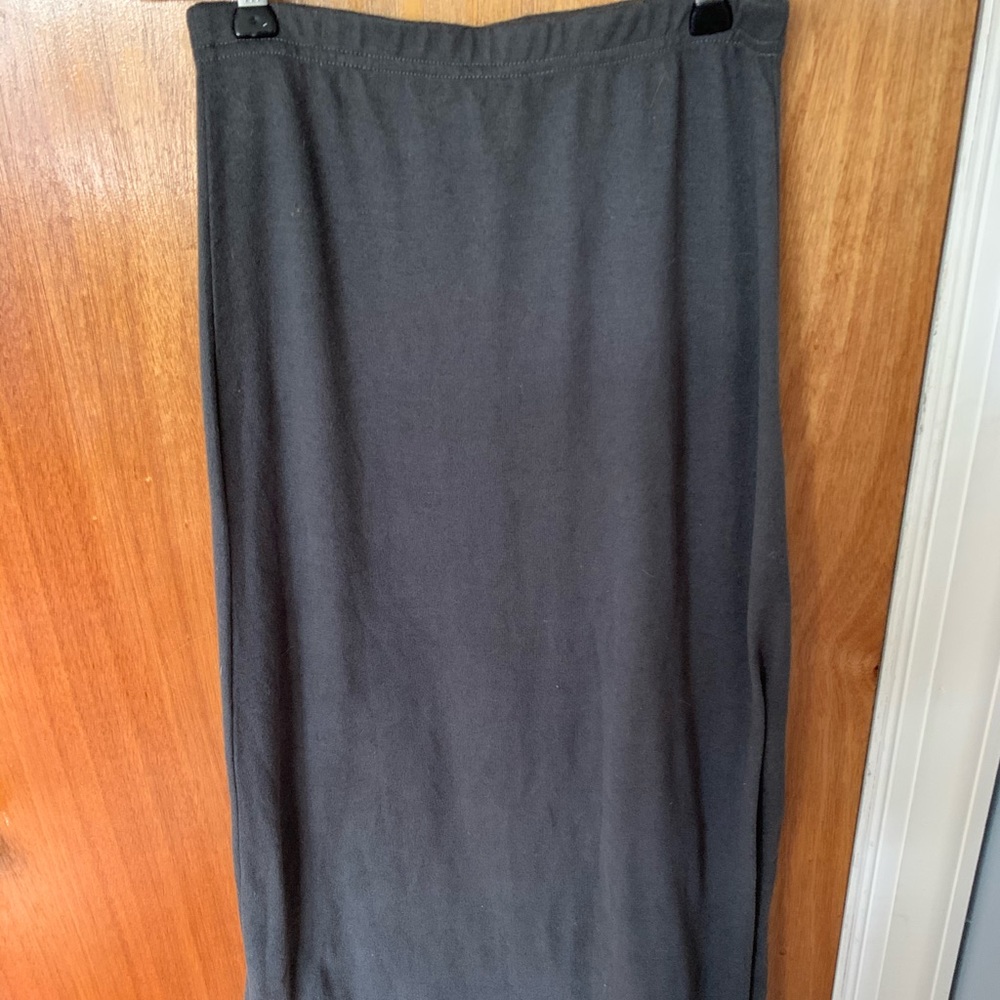 Long grey skirt
